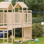Kinderhaus mit Kletterwand Zirbenholz 53x110,5x214 cm von , Schaukeln und Spielgeräte - Ref: Foro24-826550, Preis: 225,17 €, ...