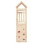Children's playhouse with climbing wall made of pine wood, 53x110.5x214 cm. by , Swings and play structures - Ref: Foro24-826...