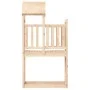 Casita infantil con pared escalada madera pino 53x110,5x214 cm de , Columpios y estructuras de juegos - Ref: Foro24-826550, P...