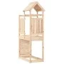 Children's playhouse with climbing wall made of pine wood, 53x110.5x214 cm. by , Swings and play structures - Ref: Foro24-826...