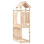 Kinderhaus mit Kletterwand Zirbenholz 53x110,5x214 cm von , Schaukeln und Spielgeräte - Ref: Foro24-826550, Preis: 225,17 €, ...