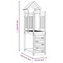 Children's playhouse with climbing wall made of pine wood, 53x110.5x214 cm. by , Swings and play structures - Ref: Foro24-826...