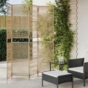 Vierschirm Paravent aus synthetischem Rattan in Beige von , Raumteiler - Ref: Foro24-365395, Preis: 119,80 €, Rabatt: %