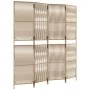Vierschirm Paravent aus synthetischem Rattan in Beige von , Raumteiler - Ref: Foro24-365395, Preis: 119,80 €, Rabatt: %
