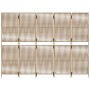 5-panel beige synthetic rattan room divider by , Room dividers - Ref: Foro24-365383, Price: 150,60 €, Discount: %