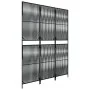 3-panel black synthetic rattan screen by , Room dividers - Ref: Foro24-365388, Price: 89,01 €, Discount: %