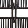 Biombo de 3 paneles ratán sintético negro de , Divisores de ambientes - Ref: Foro24-365388, Precio: 85,79 €, Descuento: %