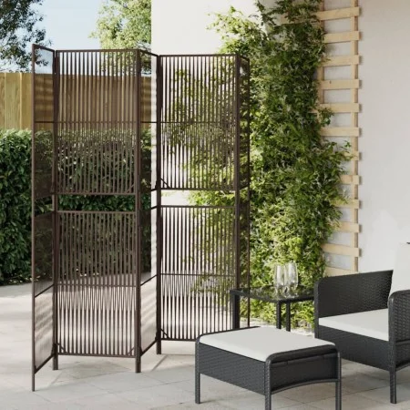 5-panel brown synthetic rattan screen by , Room dividers - Ref: Foro24-365381, Price: 156,48 €, Discount: %