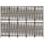 5-panel brown synthetic rattan screen by , Room dividers - Ref: Foro24-365381, Price: 156,48 €, Discount: %