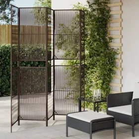 Biombo de 5 paneles ratán sintético marrón by , Room dividers - Ref: Foro24-365397, Price: 148,38 €, Discount: %