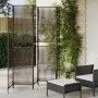 Biombo de 5 paneles ratán sintético marrón de , Divisores de ambientes - Ref: Foro24-365397, Precio: 148,38 €, Descuento: %