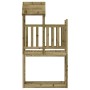 Kinderhaus mit Kletterwand Zirbenholz 53x110,5x214 cm von , Schaukeln und Spielgeräte - Ref: Foro24-826552, Preis: 222,20 €, ...