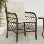 Sillas de jardín con cojines 2 unidades ratán sintético marrón de , Sillas de jardín - Ref: Foro24-365154, Precio: 187,62 €, ...