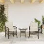 Garden chairs with cushions, 2 units, synthetic brown rattan by , Garden chairs - Ref: Foro24-365154, Price: 187,62 €, Discou...
