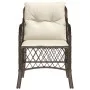 Garden chairs with cushions, 2 units, synthetic brown rattan by , Garden chairs - Ref: Foro24-365154, Price: 187,62 €, Discou...