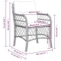 Garden chairs with cushions, 2 units, synthetic brown rattan by , Garden chairs - Ref: Foro24-365154, Price: 187,62 €, Discou...