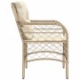 Sillones de jardín con cojines 2 uds ratán sintético beige de , Sillas de jardín - Ref: Foro24-365156, Precio: 192,90 €, Desc...