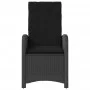 Reclining garden armchair with black synthetic rattan cushions by , Garden chairs - Ref: Foro24-365161, Price: 136,98 €, Disc...