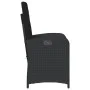 Reclining garden armchair with black synthetic rattan cushions by , Garden chairs - Ref: Foro24-365161, Price: 136,98 €, Disc...