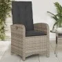 Reclining garden armchair with gray synthetic rattan cushions by , Garden chairs - Ref: Foro24-365163, Price: 140,82 €, Disco...