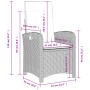Gartensessel mit synthetischen Rattankissen grau von , Gartenstühle - Ref: Foro24-365163, Preis: 121,13 €, Rabatt: %