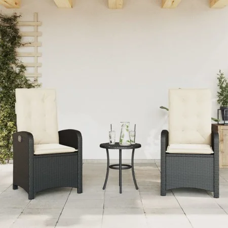 Garten Liegesessel Kissen 2 Stück synthetisches Rattan schwarz von , Gartenstühle - Ref: Foro24-365168, Preis: 227,12 €, Raba...