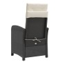Sillones reclinable jardín cojines 2 uds ratán sintético negro de , Sillas de jardín - Ref: Foro24-365168, Precio: 214,36 €