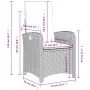 Garten Liegesessel Kissen 2 Stück synthetisches Rattan schwarz von , Gartenstühle - Ref: Foro24-365168, Preis: 227,12 €, Raba...