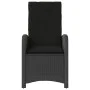 Table and chairs with cushions 3 pieces black synthetic rattan by , Garden sets - Ref: Foro24-365177, Price: 319,94 €, Discou...