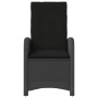 Tisch und Stühle mit Kissen, 3 Stück, schwarzes synthetisches Rattan von , Gartensets - Ref: Foro24-365177, Preis: 266,14 €, ...