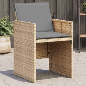Gartensessel mit Kissen 4 Stück synthetisches Rattan beige Mischung von , Gartenstühle - Ref: Foro24-364938, Preis: 180,58 €,...