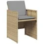 Garden armchairs with 4 synthetic rattan beige mix cushions by , Garden chairs - Ref: Foro24-364938, Price: 206,16 €, Discoun...