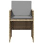 Sillones jardín con cojines 4 uds ratán sintético beige mezcla de , Sillas de jardín - Ref: Foro24-364938, Precio: 163,28 €