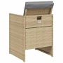 Gartensessel mit Kissen 4 Stück synthetisches Rattan beige Mischung von , Gartenstühle - Ref: Foro24-364938, Preis: 180,58 €,...