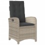 Gartenstühle und Tisch, 3 Stück, synthetisches Rattan, graue Kissen von , Gartensets - Ref: Foro24-365182, Preis: 270,01 €, R...