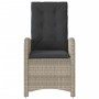 Gartenstühle und Tisch, 3 Stück, synthetisches Rattan, graue Kissen von , Gartensets - Ref: Foro24-365182, Preis: 270,01 €, R...