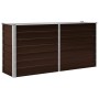 Braunes Blumenbeet aus verzinktem Stahl, 160 x 40 x 77 cm von vidaXL, Töpfe und Pflanzgefäße - Ref: Foro24-45717, Preis: 68,5...