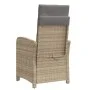 Garden reclining armchair with beige mixed PE rattan footrest by , Garden chairs - Ref: Foro24-365189, Price: 148,91 €, Disco...