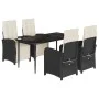 5-piece garden furniture set with black synthetic rattan cushions by , Garden sets - Ref: Foro24-3212517, Price: 684,22 €, Di...
