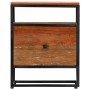 Bedside table made of recycled solid wood and steel 40x30x50 cm by vidaXL, Nightstands - Ref: Foro24-282725, Price: 72,76 €, ...