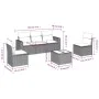 Gartensofa-Set mit Kissen, 6-teilig, beiges synthetisches Rattan von , Modulare Sofas für den Außenbereich - Ref: Foro24-3251...