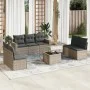 Garden sofa set 8 pieces and gray synthetic rattan cushions by , Modular outdoor sofas - Ref: Foro24-3251177, Price: 473,06 €...