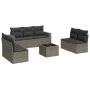 Garden sofa set 8 pieces and gray synthetic rattan cushions by , Modular outdoor sofas - Ref: Foro24-3251177, Price: 473,06 €...