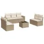 Juego de sofás de jardín con cojines beige 8 pzas ratán PE de , Sofás modulares de exterior - Ref: Foro24-3251175, Precio: 53...