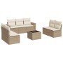 Juego de sofás de jardín con cojines beige 8 pzas ratán PE by , Modular outdoor sofas - Ref: Foro24-3251175, Price: 535,84 €,...