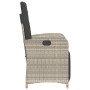 Gartenstühle und Tisch, 3 Stück, synthetisches Rattan, graue Kissen von , Gartensets - Ref: Foro24-365206, Preis: 309,12 €, R...