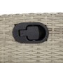Gartenstühle und Tisch, 3 Stück, synthetisches Rattan, graue Kissen von , Gartensets - Ref: Foro24-365206, Preis: 309,12 €, R...