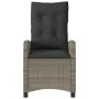 Reclining garden armchairs and 2 gray synthetic rattan cushions by , Garden chairs - Ref: Foro24-365219, Price: 301,79 €, Dis...