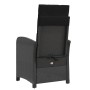 Gartensessel mit Fußstütze PE Rattan schwarz von , Gartenstühle - Ref: Foro24-365233, Preis: 132,00 €, Rabatt: %