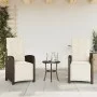 Gartensessel und Fußstütze 2 Stk. PE Rattan braun von , Gartenstühle - Ref: Foro24-365194, Preis: 279,34 €, Rabatt: %